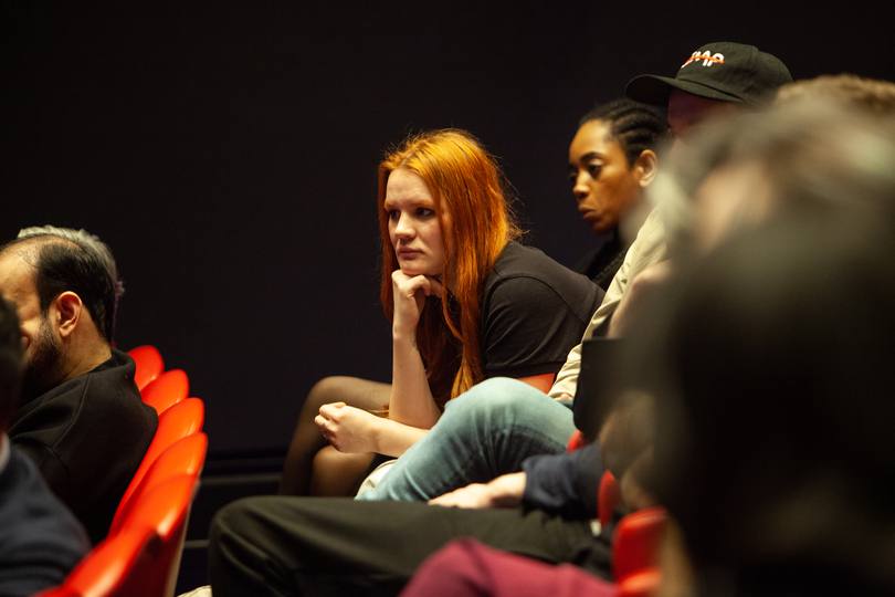 Locked in — audience at the Lonely Fans screening